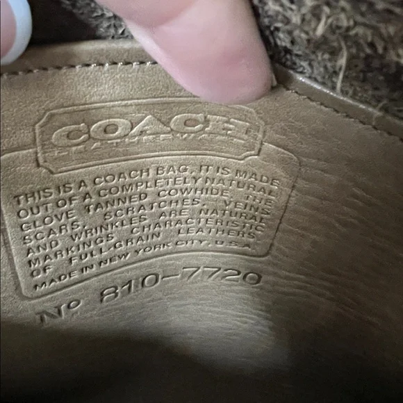 Vintage Coach Crescent Leather Saddle Bag - Picture 9 of 13